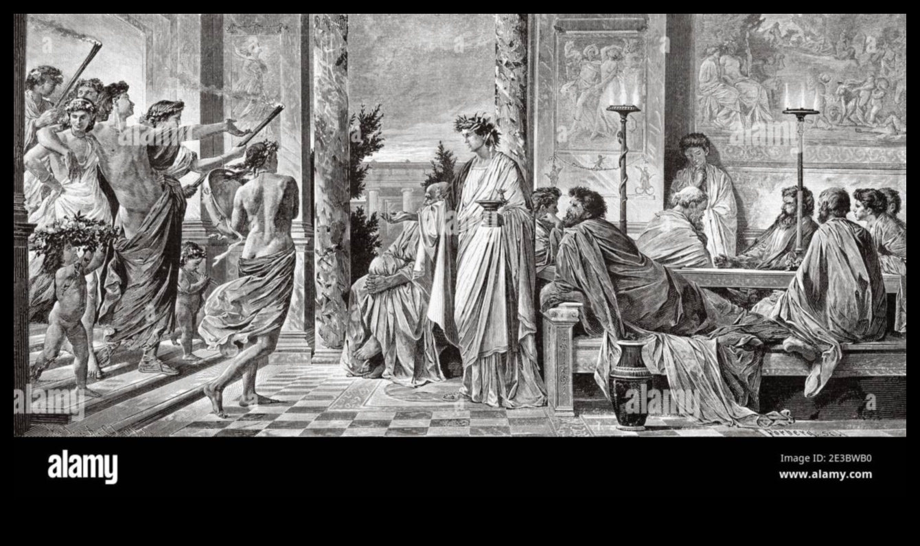 Scene de simpozion: banchete și sărbători în arta greacă