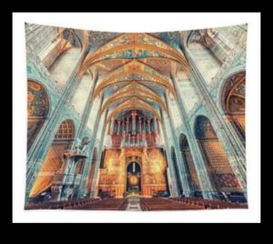 Pânze de catedrală: reprezentări artistice în picturile murale gotice